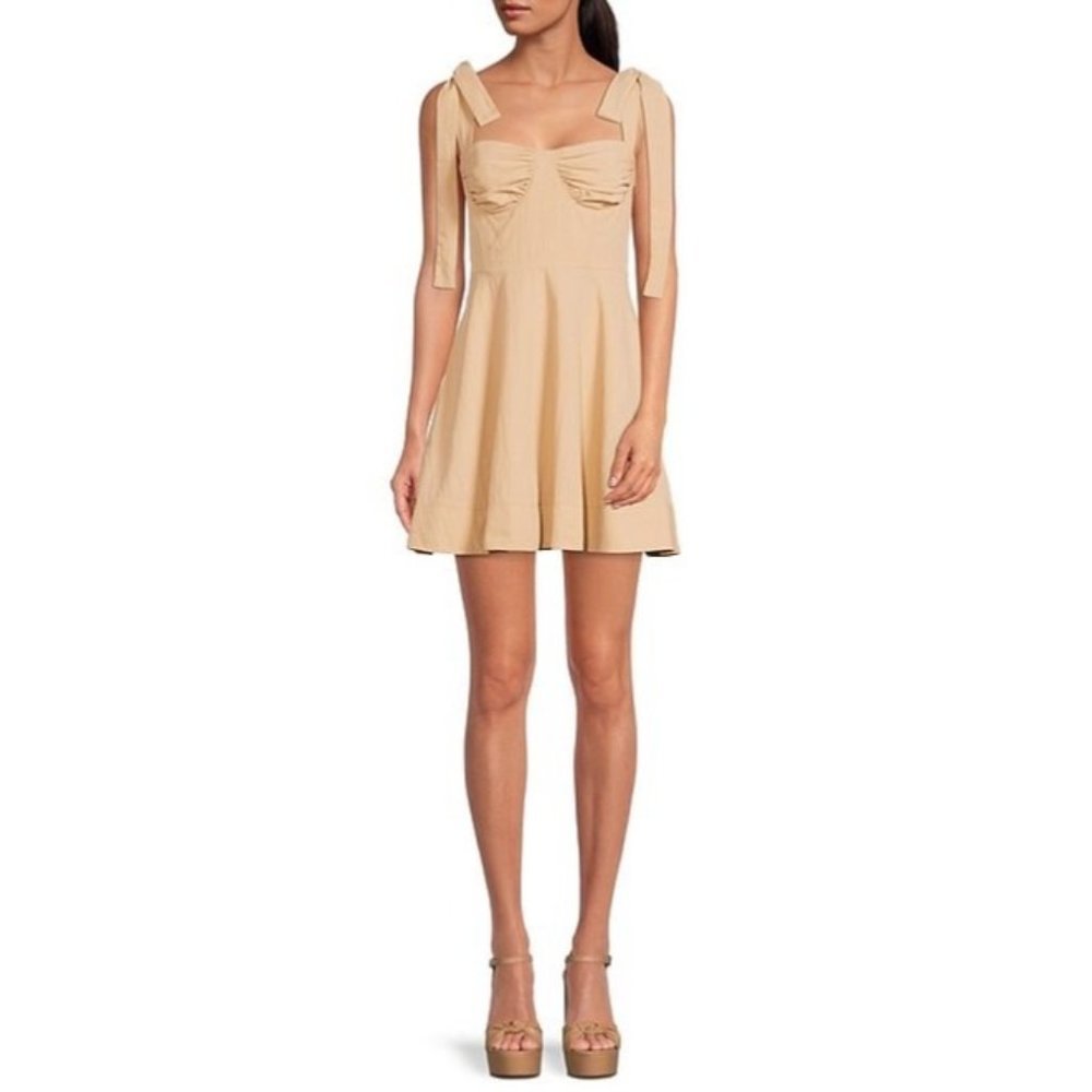 Gianni Bini Everly Bustier Sweetheart Neck Sleeveless Tie Shoulder Dress Size 6